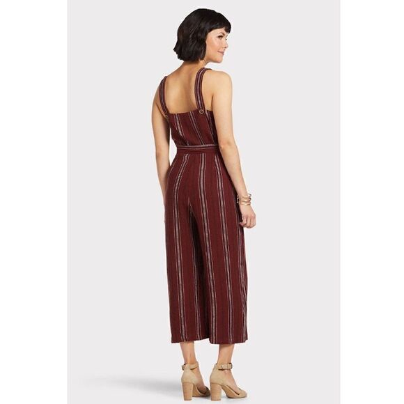 NWT SANCTUARY SEDONA JUMPSUIT HENNA STRIPE SZ SM - Picture 3 of 7